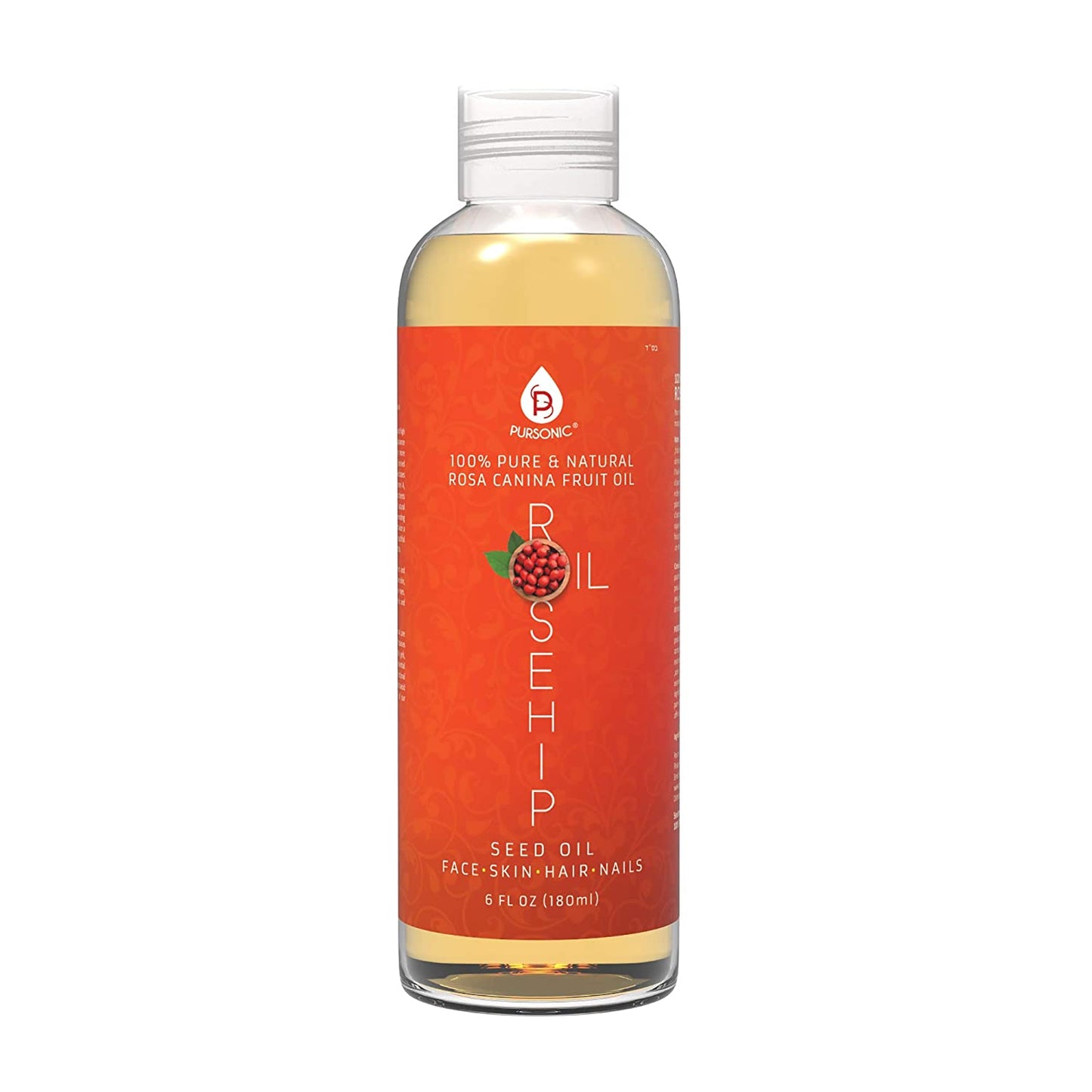 Natural Cold Pressed Premium Rosehip Seed Oil 6 Oz