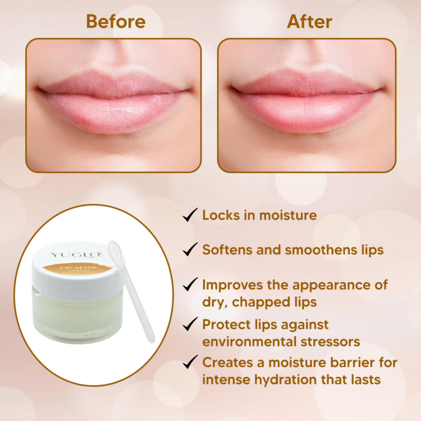 Vanilla Lip Sleeping Mask for Dry Lips